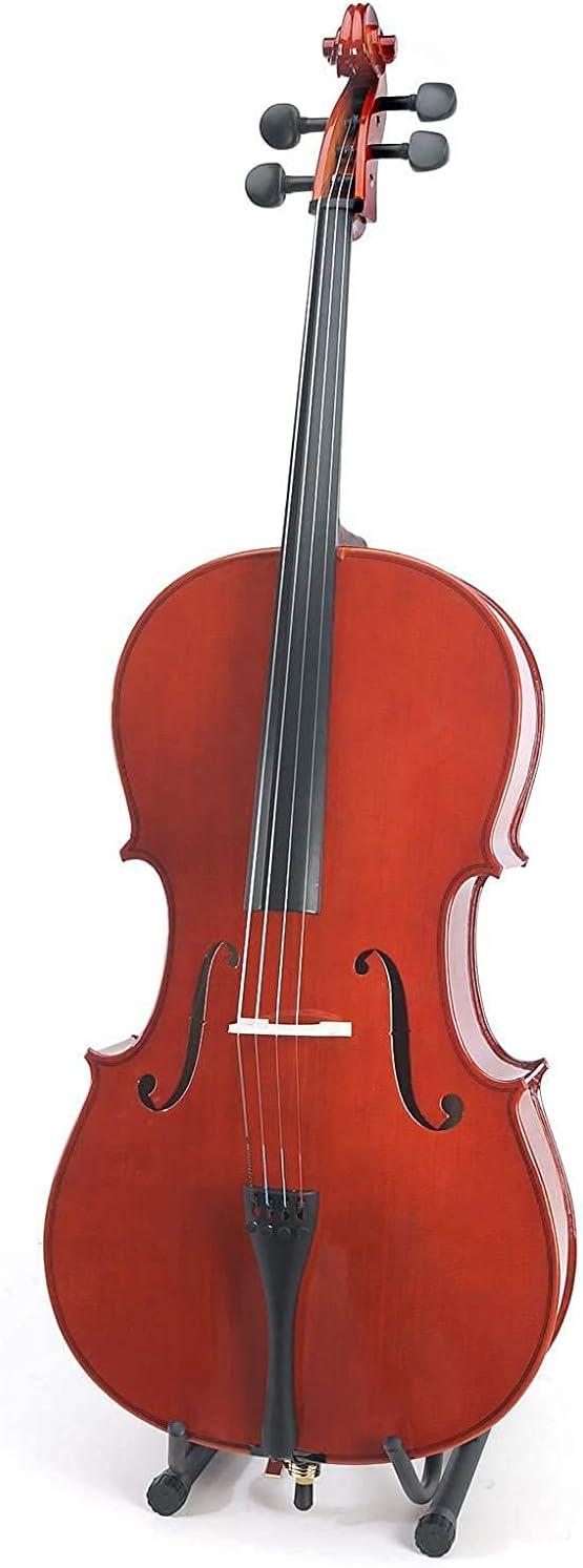 Cecilio Beginner Cello for Kids & Adults with Bow, Case, Strings (Natural)