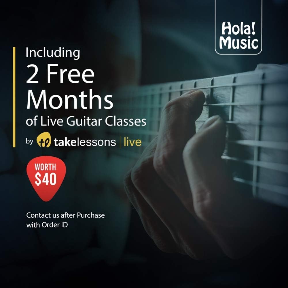 Hola! Music Acoustic Guitar 3/4 36-Inch for Beginners and Kids