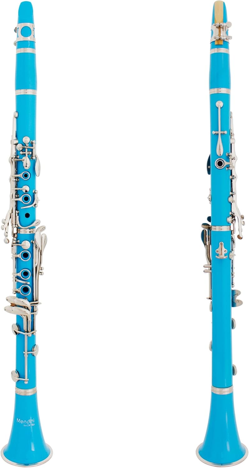Mendini Beginner Clarinet B Flat with Case, Stand, Mouthpiece, Reeds