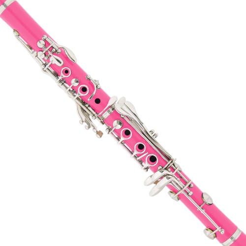 Mendini Beginner Clarinet B Flat with Case, Stand, Mouthpiece, Reeds