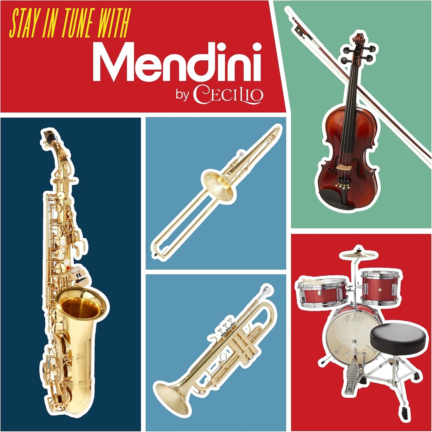 Mendini Kids Drum Set 5-Piece 16-Inch