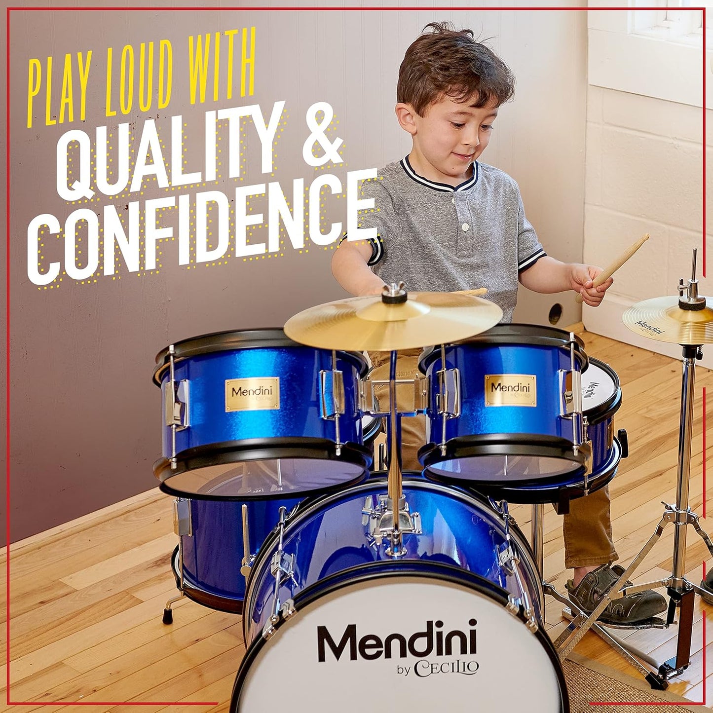 Mendini Kids Drum Set 5-Piece 16-Inch