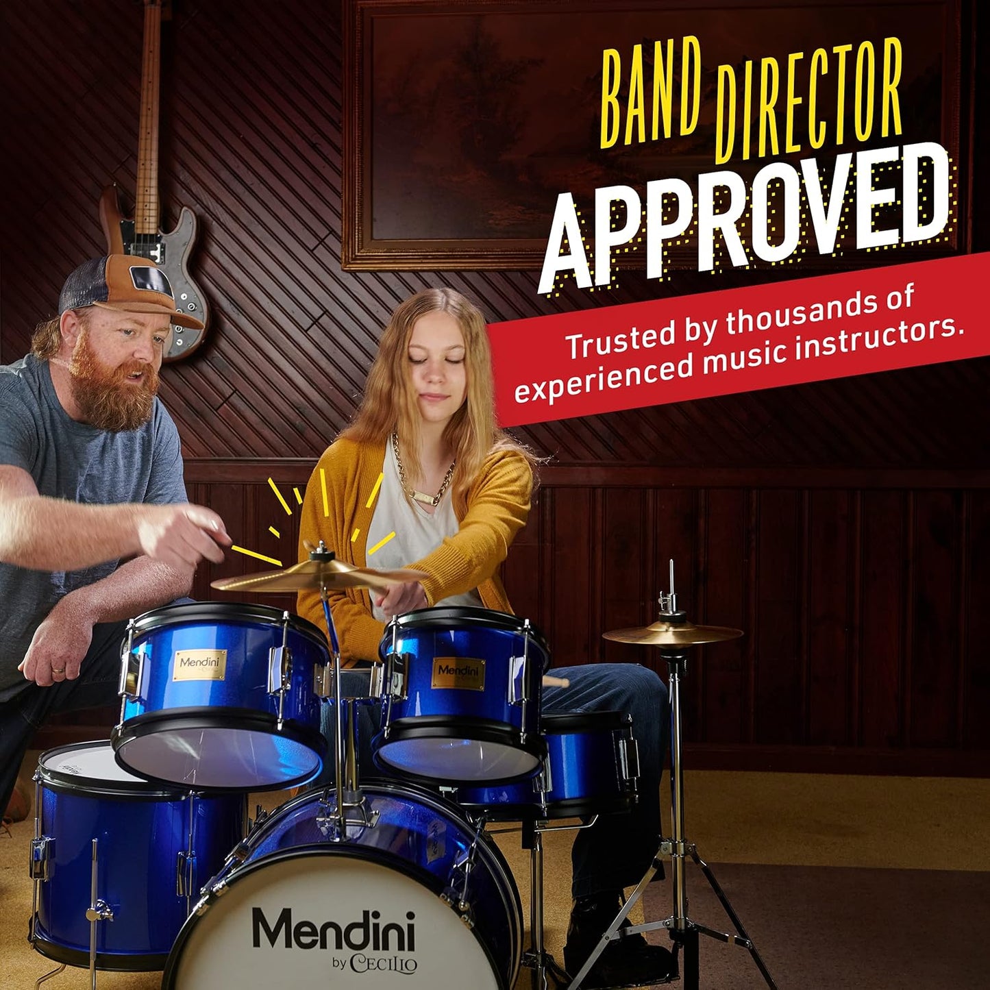Mendini Kids Drum Set 5-Piece 16-Inch