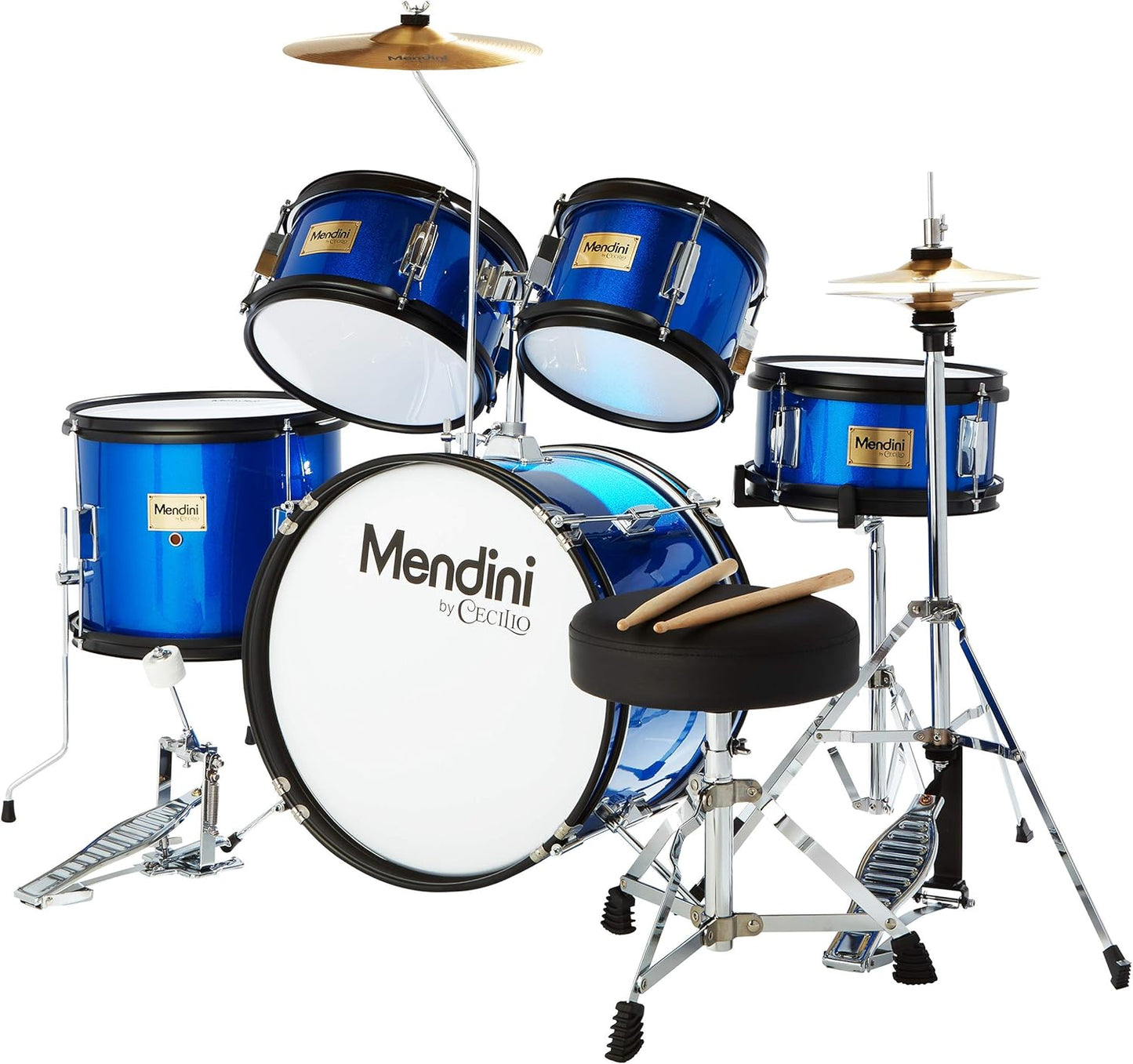 Mendini Kids Drum Set 5-Piece 16-Inch