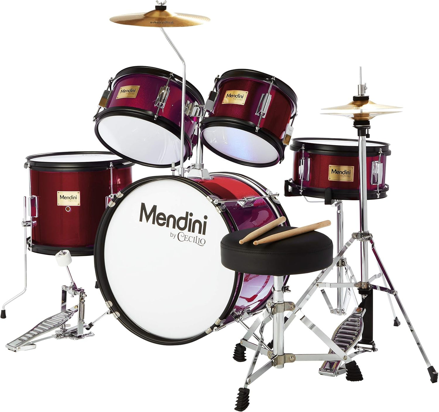 Mendini Kids Drum Set 5-Piece 16-Inch
