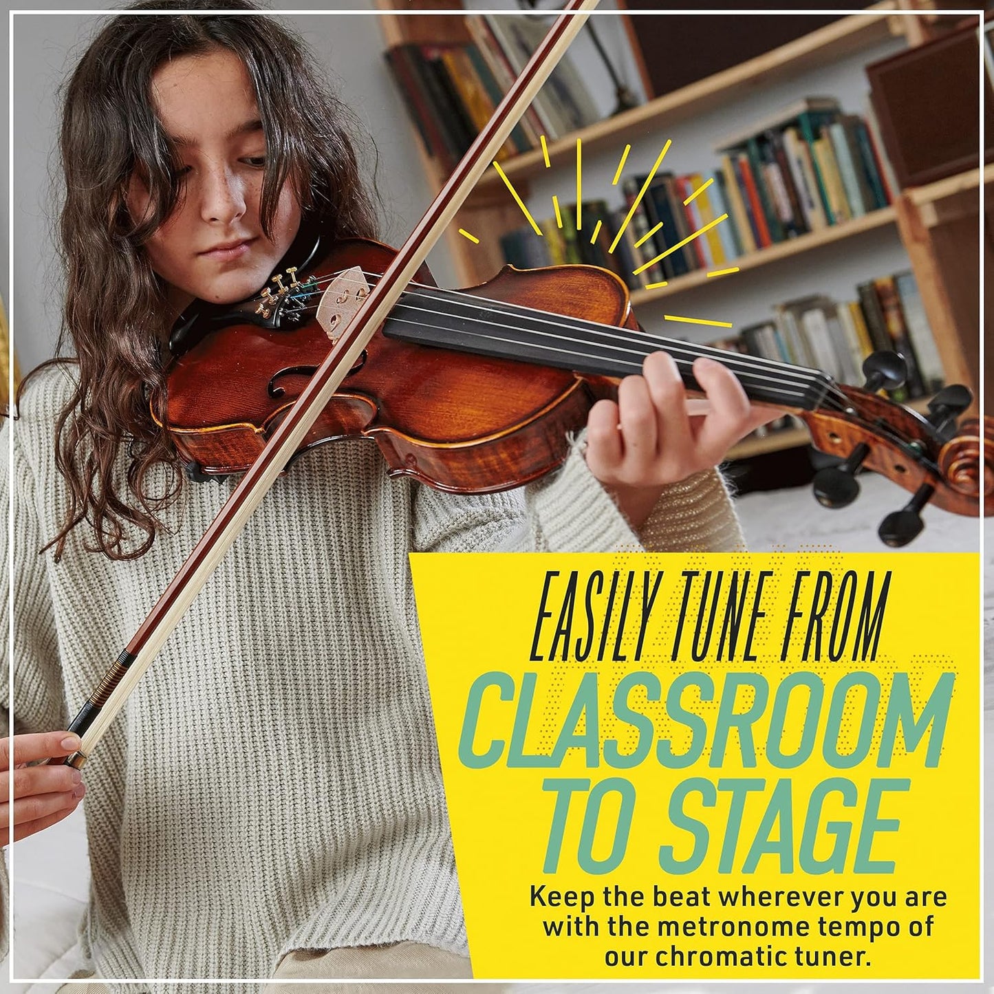Mendini Violin MV500 with Bow, Case, Strings