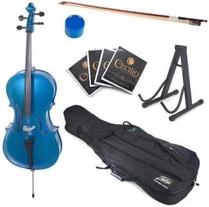 Cecilio Cello CCO-100 for Students 4/4 (Full Size) with Bow, Case, Strings